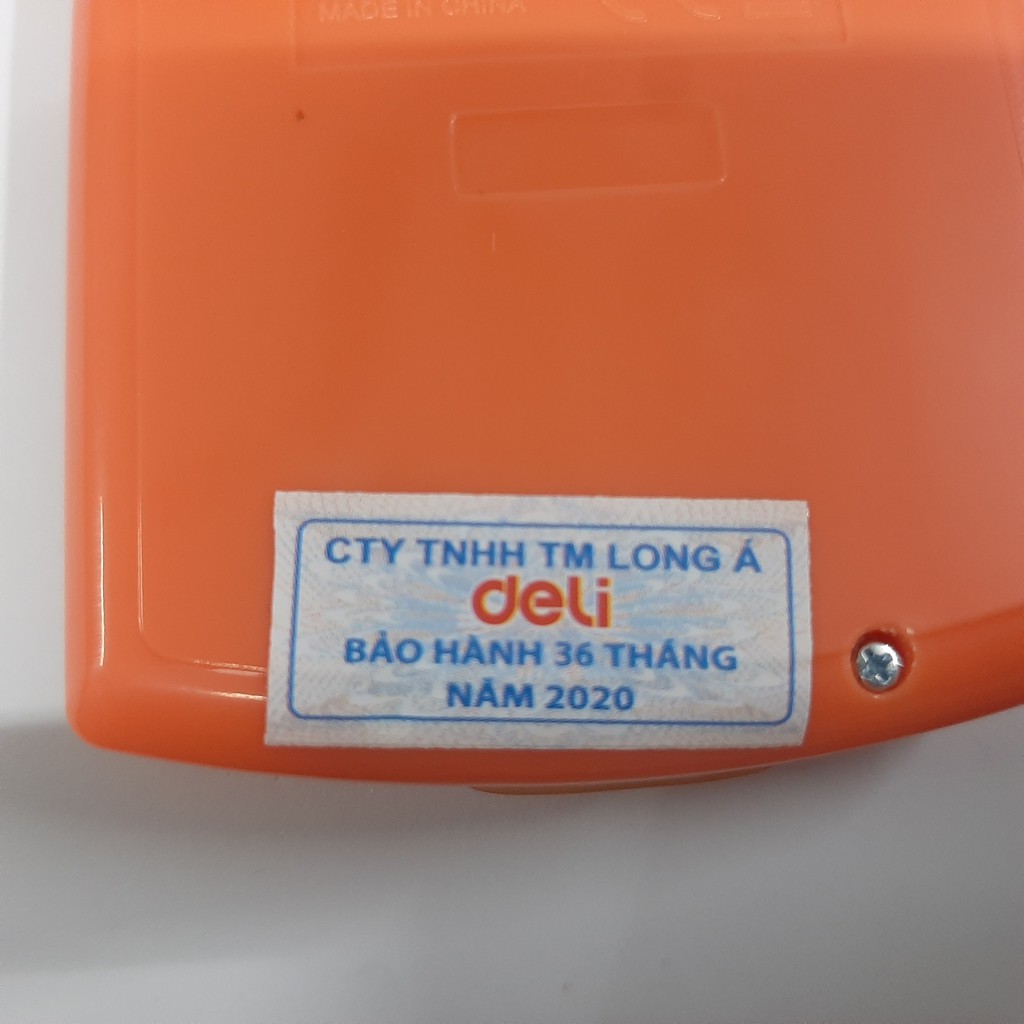 Máy tính bỏ túi có nắp đậy Deli
