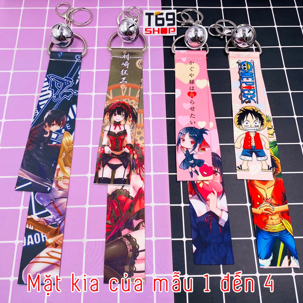 [Có nhiều mẫu] Móc khóa dây chuông Anime Manga