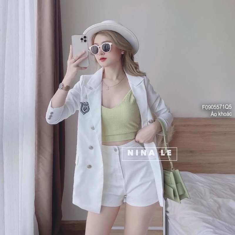 Áo khoác cổ vest 6 nút