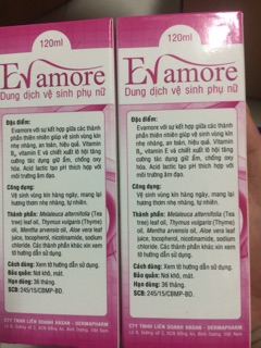 Dung dịch vệ sinh phụ nữ EVAMORE-HASAN (lên giá)