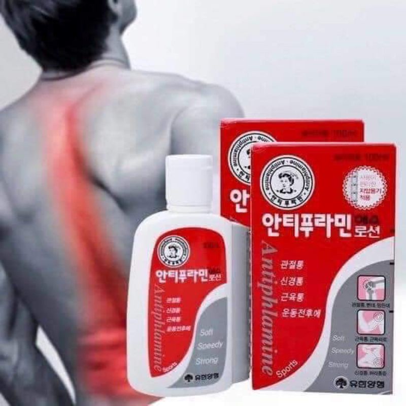 Dầu nóng xoa bóp Hàn Quốc chai đỏ