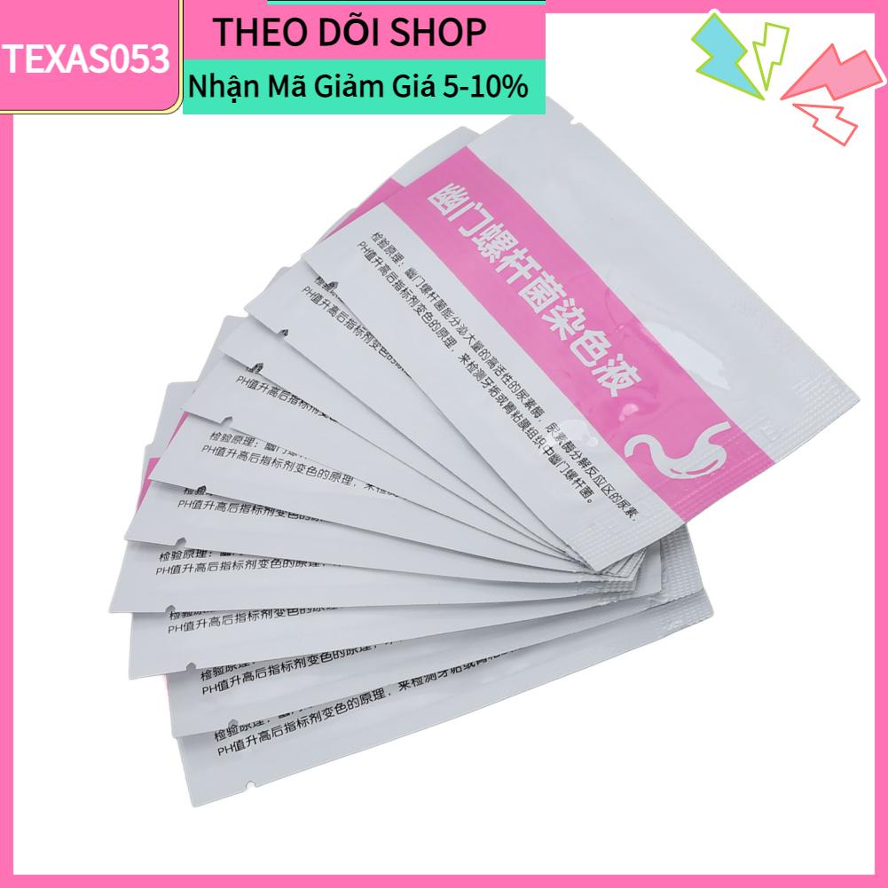 Texas053 10 cái H Pylori Bộ Giấy Thử nghiệm Di động Chuyên nghiệp Helicobacter để Chăm sóc sức khỏe