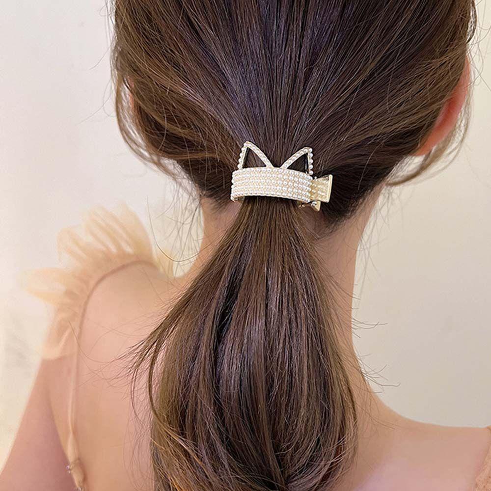 Kẹp Tóc Móng Vuốt WMES15H Cho Nữ|Kẹp Tóc Đuôi Ngựa Hình Tai Mèo Nhiều Màu Sắc Dễ Thương Cho Nữ