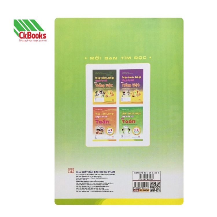 Sách - Ôn Tập Kiểm Tra Đánh Giá Năng Lực Học Sinh Môn Tiếng Việt Lớp 1 Tập 1