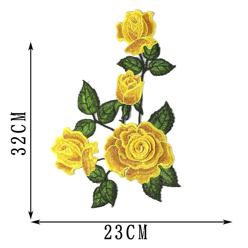 Miếng Dán Quần Áo Thêu Hoa Phong Cách Trung Hoa Đẹp Mắt