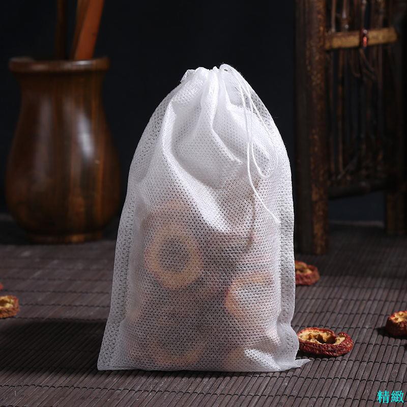 Combo 100 Túi lọc trà, lọc gia vị bằng vải không dệt dùng 1 lần (10x15cm)