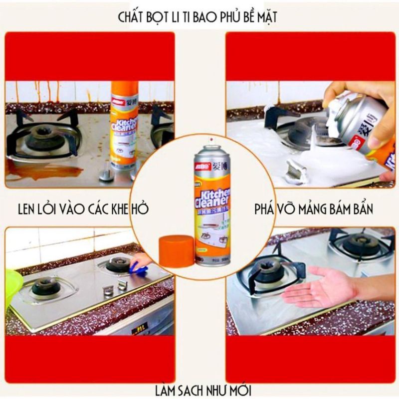 CHAI XỊT VỆ SINH BẾP THẦN THÁNH KITCHEN CLEANER 500ml ♡♡♡