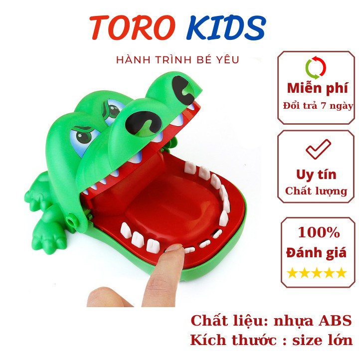 Đồ chơi cá sấu cắn tay loại to chất lượng cao