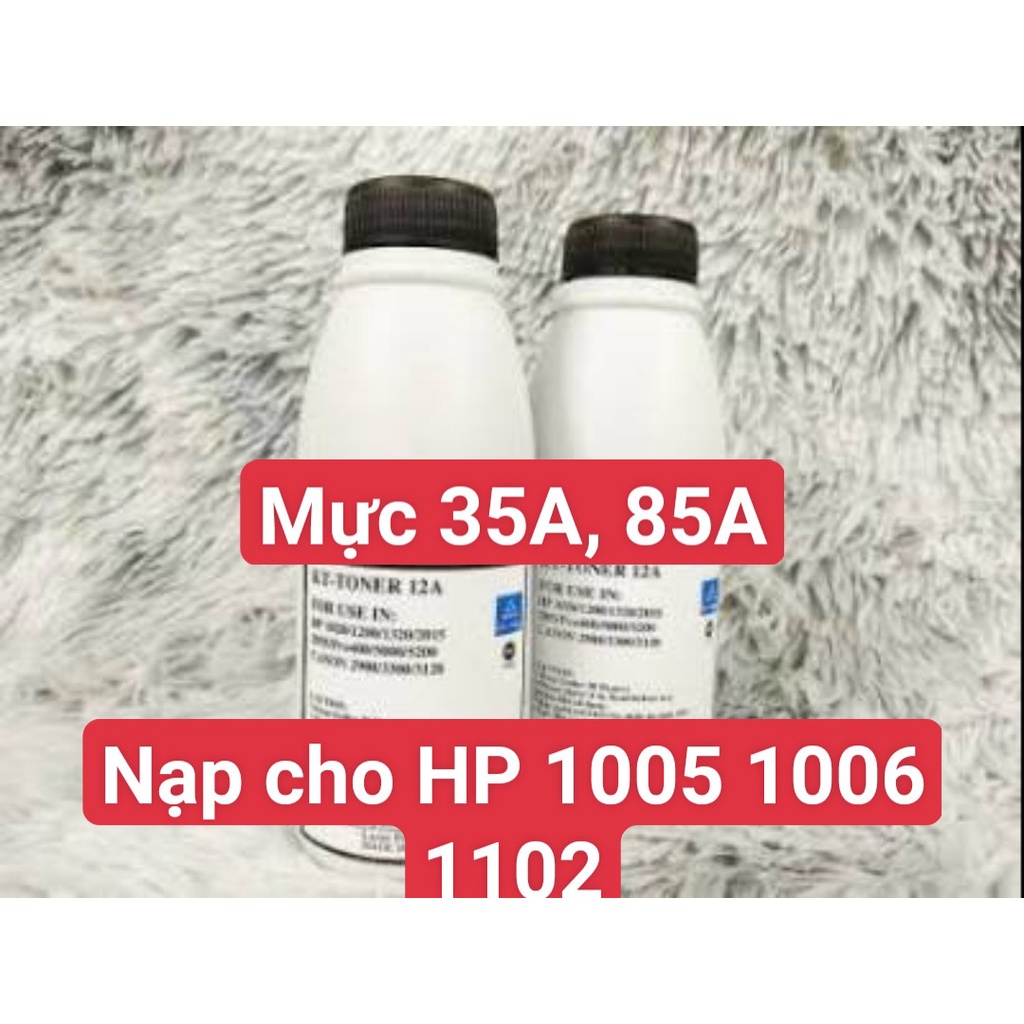 Mực nạp 35A/78A/83A/85A/337/312 dùng cho máy in HP 1005/1006 Canon 3050/6000/6030