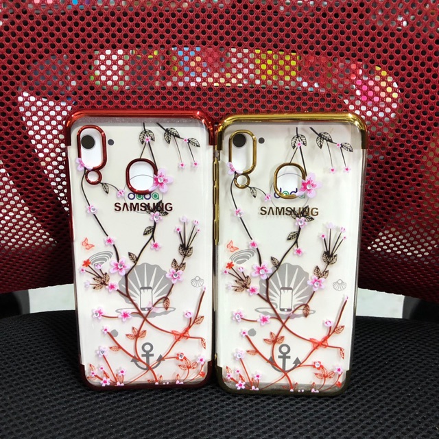 Ốp lưng samsung A20/A30 hoa đính đá