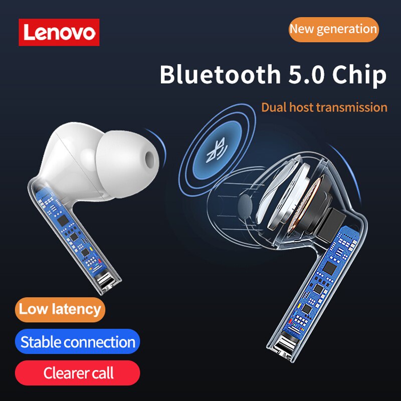 Tai Nghe Không Dây Bluetooth Chống Nước TWS IP54 Cho Lenovo XT90