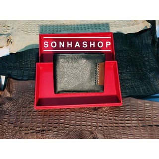 Ví da bò nam cao cấp, khâu tay Made in Vietnam. Mã: SH-7( Mua 2 tặng 1 hộp cao lau đa năng Thái Lan)