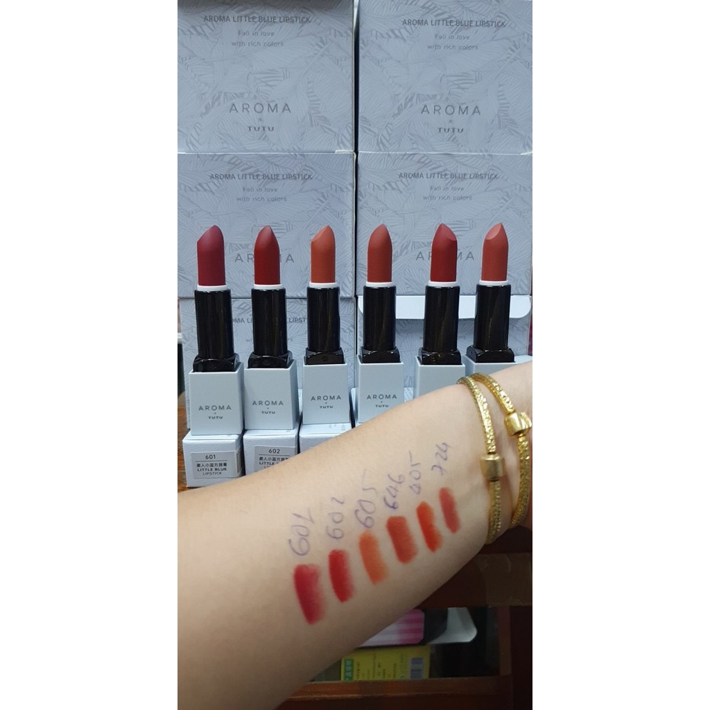 TU5333 Son thỏi Tutu x Aroma Little Blue Lipstick TCN