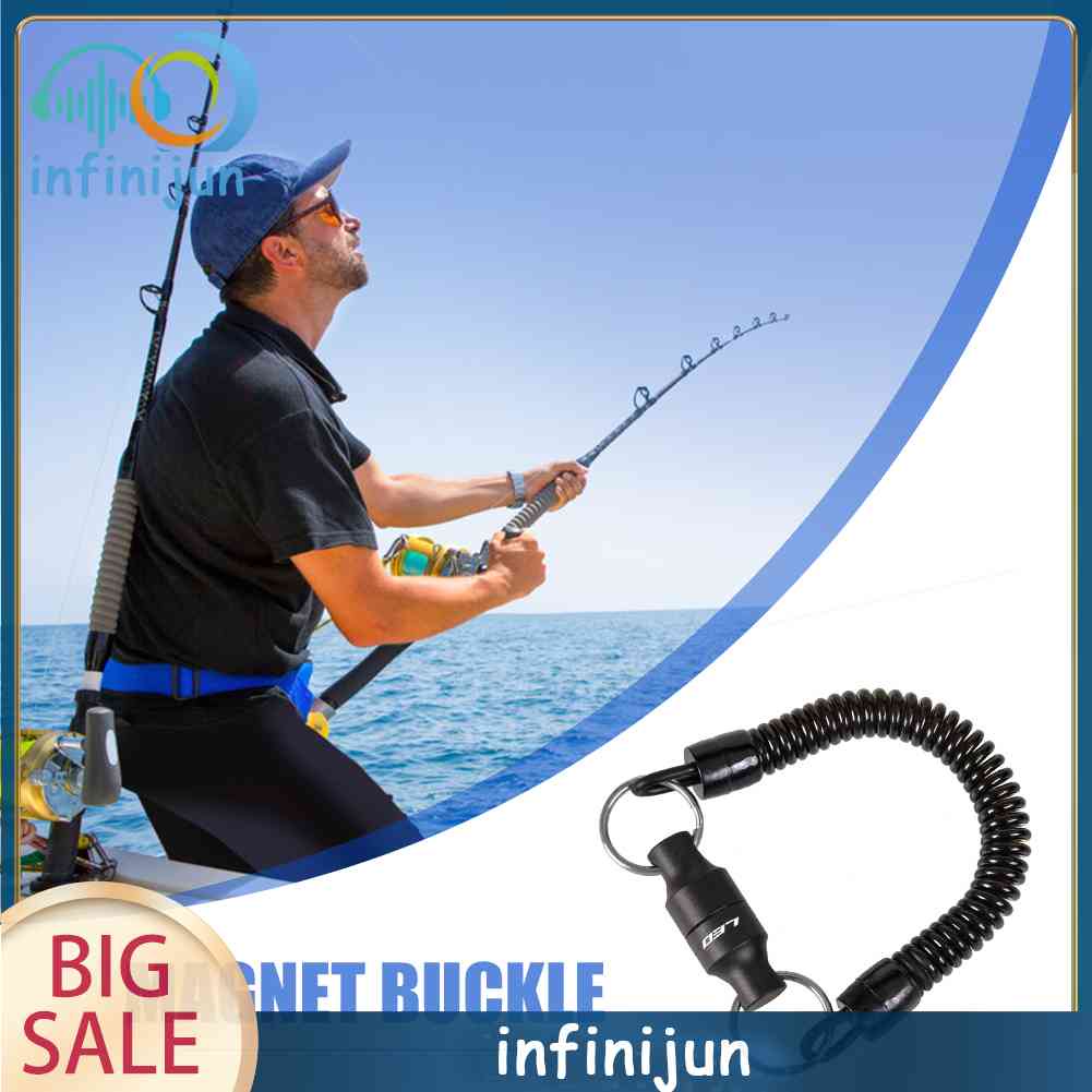 Giá Đỡ Lưới Bắt Cá Từ Tính Kèm Dây Đeo Tiện Dụng