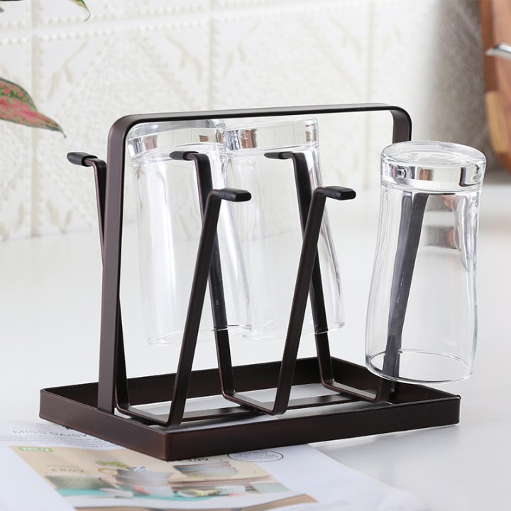 Khay Sắt Úp Ly 6 Cái 20x16x13cm