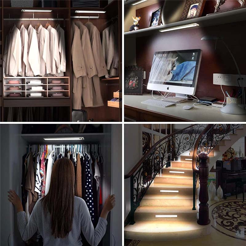 Dây đèn LED dài cảm biến chuyển động chạy pin dùng cho hành lang