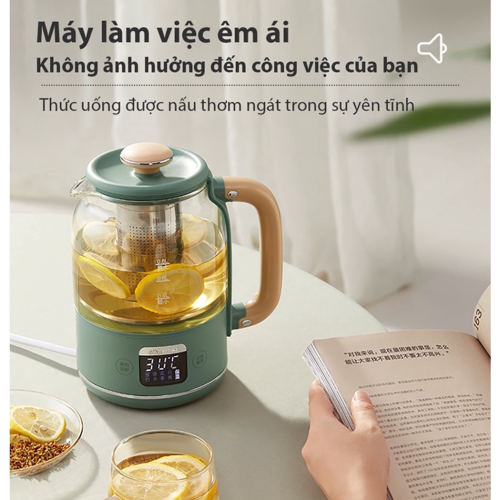 Bình pha trà đa chức năng 800ml Bear YSH-C08T1 - Hàng Chính Hãng