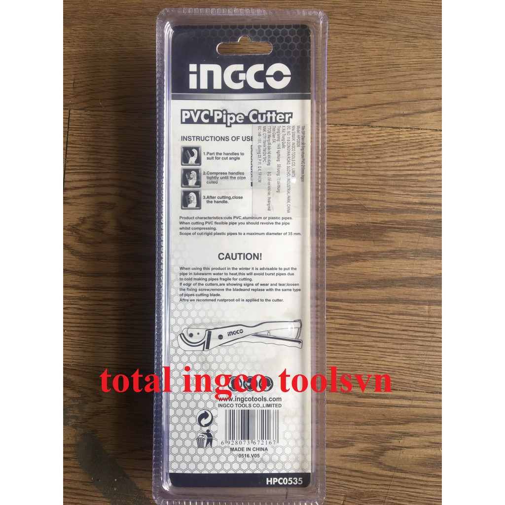 Dao cắt ống nhựa PVC hiệu Ingco HPC0535