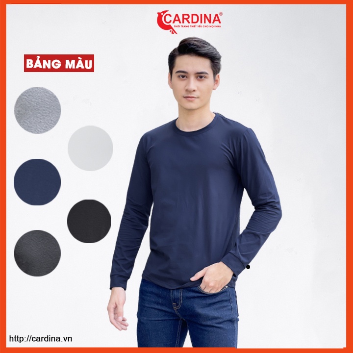 Áo giữ nhiệt nam CARDINA cổ tròn công nghệ HEATTECH giữ ấm co giãn 4 chiều 2HM