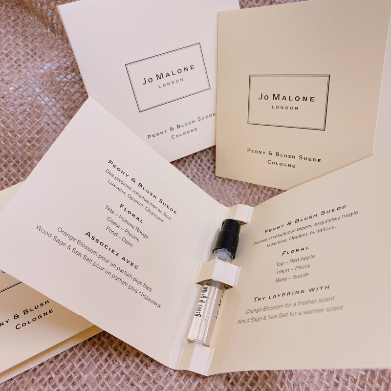 Sample mẫu thử Vial Nước hoa chính hãng JOMALONE Jo Malone Peony Blush Suede 1.5ml