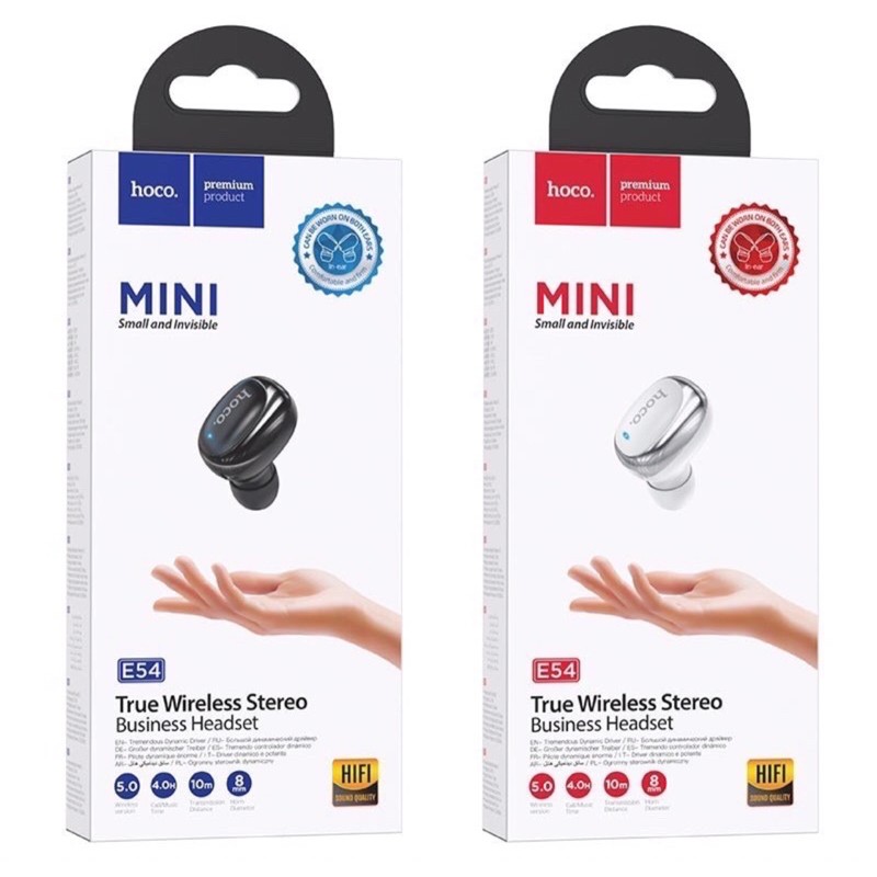 ✔giảm giá✔Tai nghe thể thao Hoco E54 Mia mini Bluetooth V5.0 tai nghe 1 bên chống rơi có míc