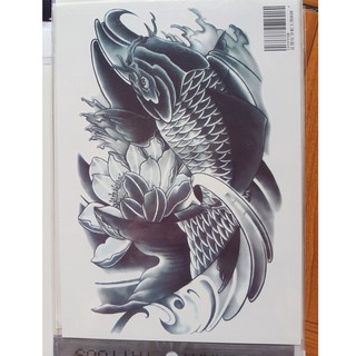 Hình xăm dán bắp tay 140- hình xăm dán cá chép 140