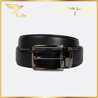 Thắt Lưng Nam Da Thật Cao Cấp Chính Hãng KALIS Dây Nịt Thắt Thắc Lưng Nam Đẹp Da Bò Mill Khóa Kim Thời Trang