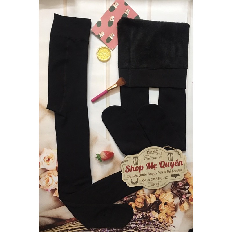 Quần tất lót lông siêu ấm, dáng cả bàn ấm áp tôn dáng chấp cả ĐẠI HÀN