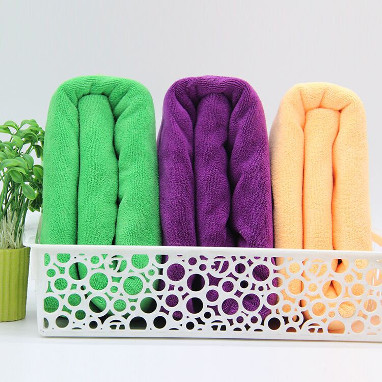 Khăn lau đầu siêu dày Tinh Dầu Xanh 35x80cm với sợi bông cotton dày thấm hút tốt