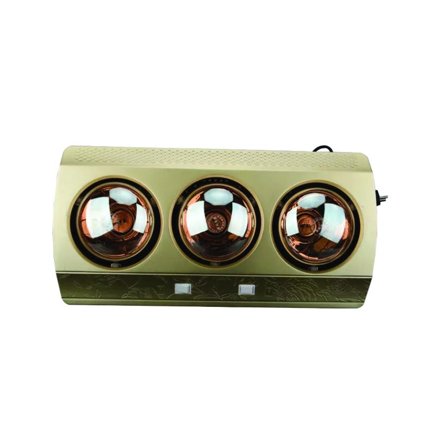 Đèn Sưởi Nhà Tắm Cao Cấp Sử Dụng, Lắp Đặt Đơn Giản, An Toàn - 3 Bóng Hồng Ngoại Công Nghệ Đức 825W