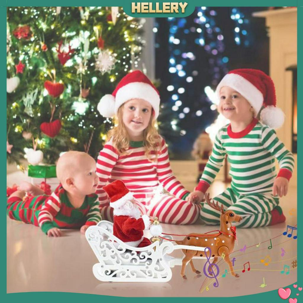Ông Già Noel Cưỡi Tuần Lộc Nhồi Bông Có Nhạc Độc Đáo