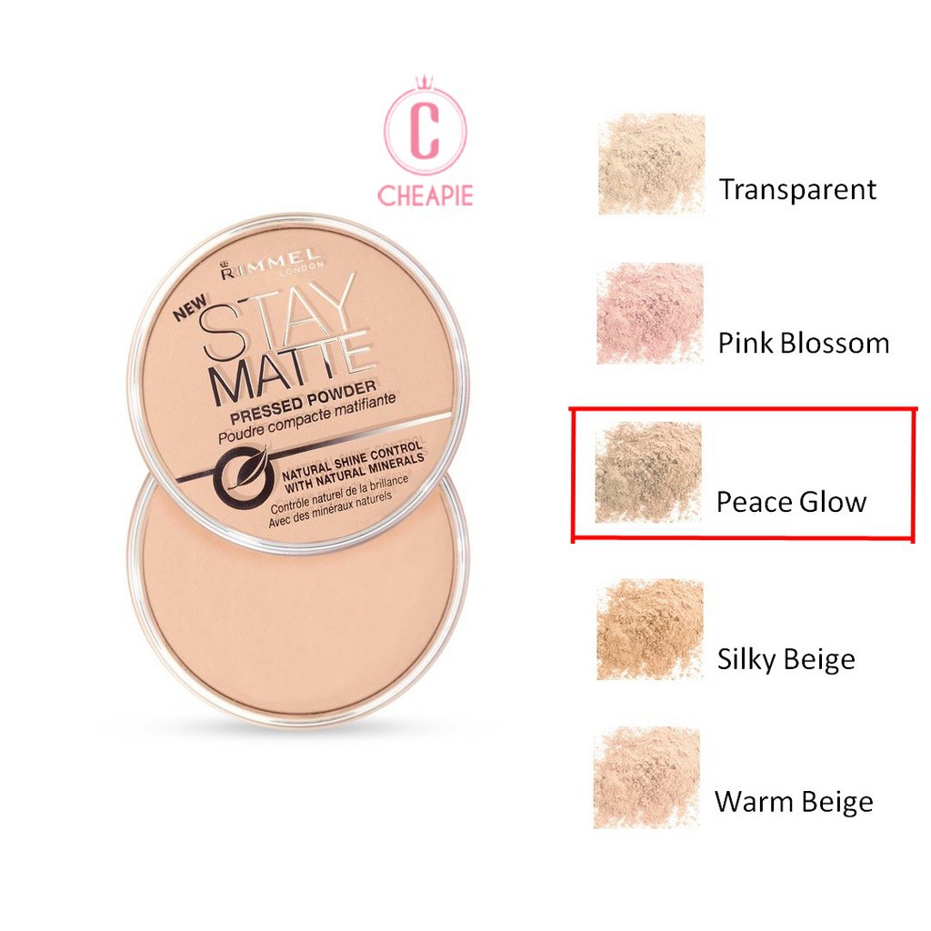 Phấn Phủ Rimmel Stay Matte Pressed Powder - Màu 03 Peach Glow