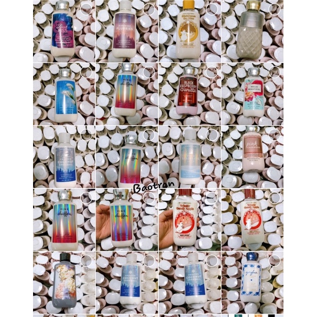 Chuẩn bill Mỹ bathbodyworks bodylotion/sữa tắm/oil/mist