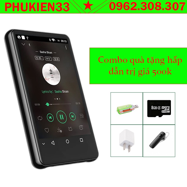 (Combo QUÀ KHỦNG trị giá 500K) Máy Nghe Nhạc Ruizu H6 Cảm Ứng Hệ Điều Hành Android 5.1 Có Wifi Bluetooth