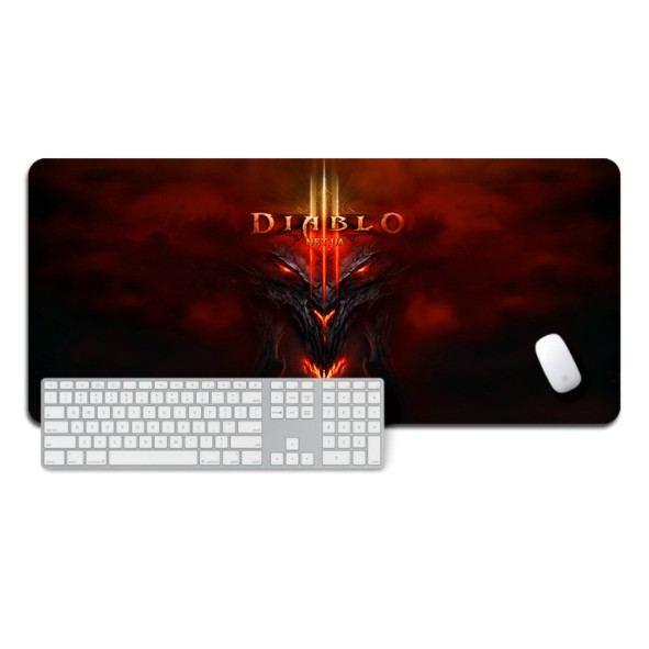 Lót chuột Diablo cỡ lớn 80x30x0.3 cm chuyên game chống trượt, di chuột dễ dàng