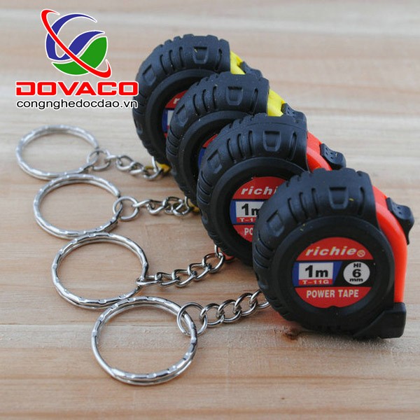 Móc khóa thước rút mini 1m