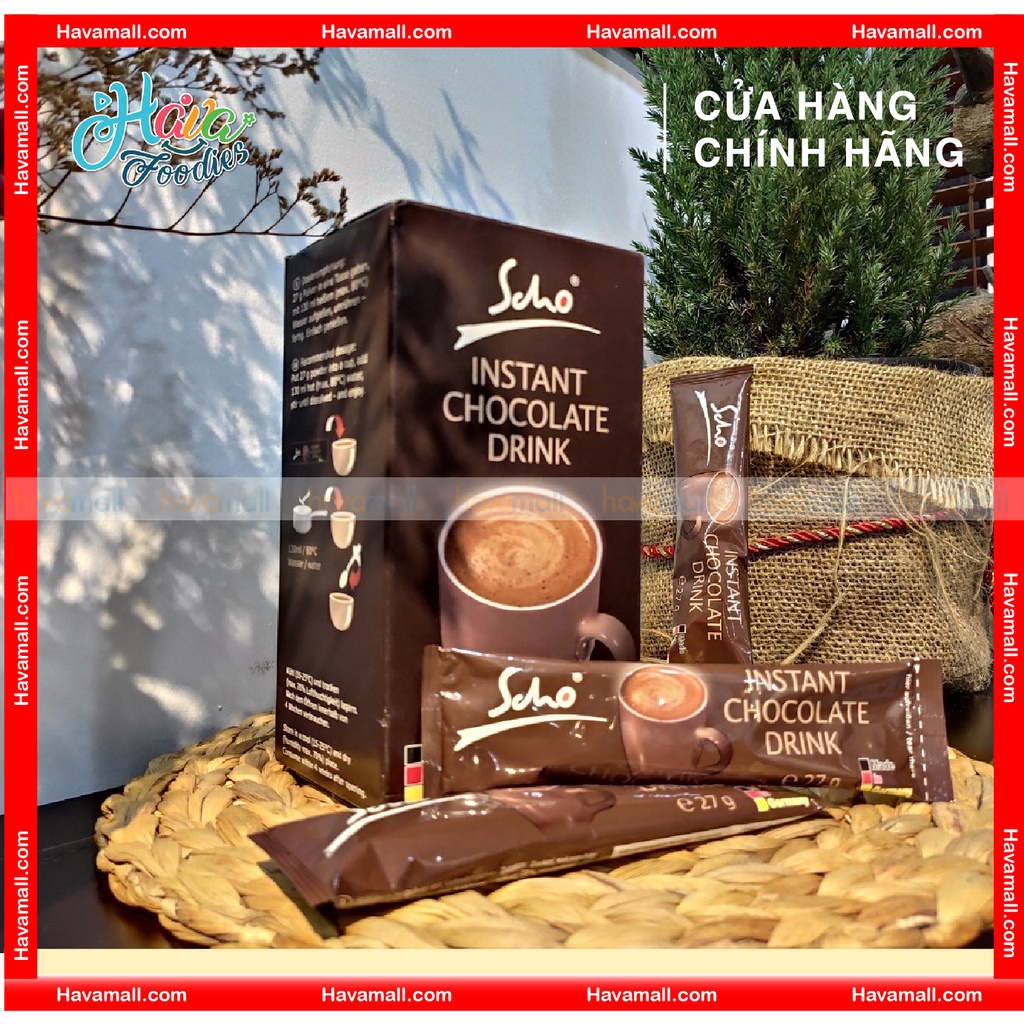 Bột Cacao Dinh Dưỡng Scho Hộp 10 Gói - Instant Chocolate Drink