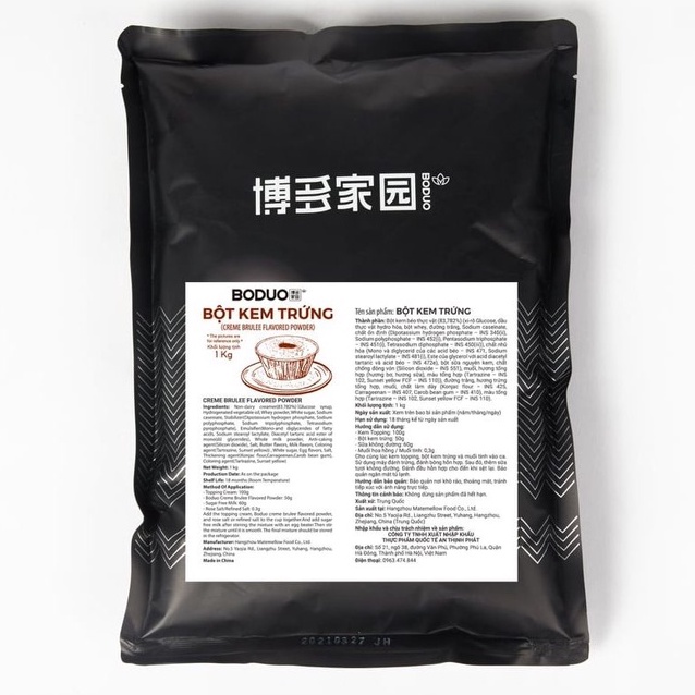 Bột Milk Foam Váng Sữa Kem Trứng Boduo Gói 1kg