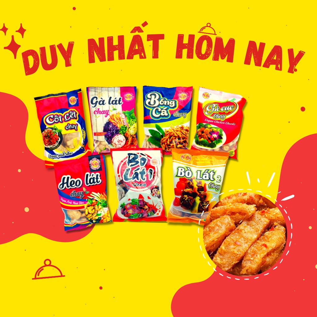 Gà Lát/ Sườn Non/ Cốt Lết Chay Các Loại - Gói 100gr