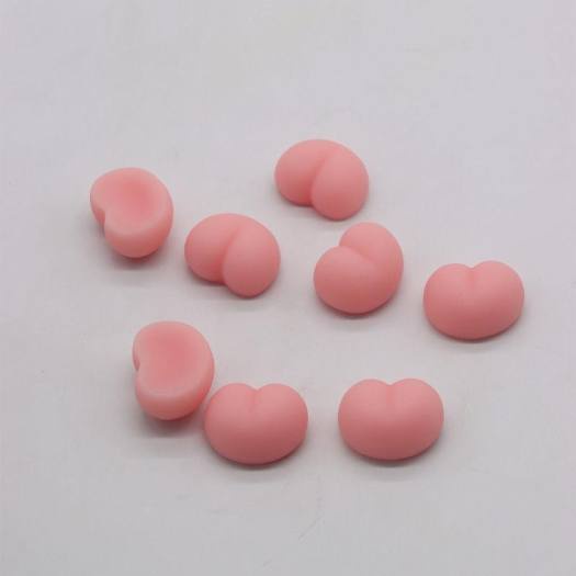 Quả đào 3D Mochi Mông Đào Silicon Phụ Kiện Gắn Ốp Điện Thoại Trang Trí Thủ Công Dễ Thương