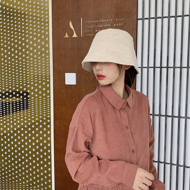 Mũ tai bèo nữ chống nắng thời trang, nón bucket siêu nhẹ vải dập vân ngang ulzzang, Emmer191