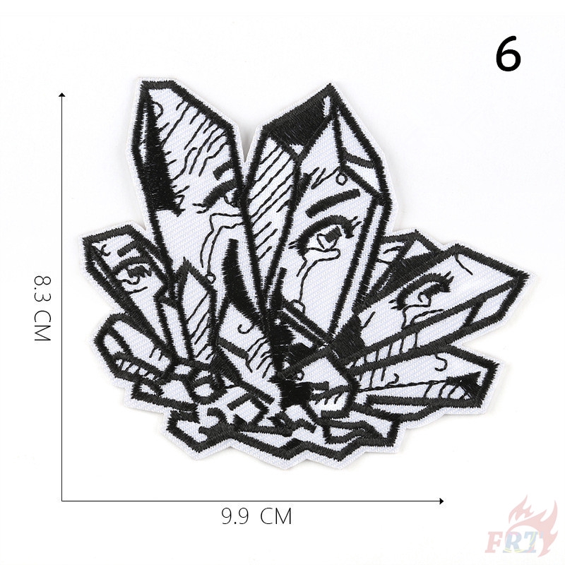 Miếng vá ủi quần áo hình cô gái màu trắng đen nghệ thuật