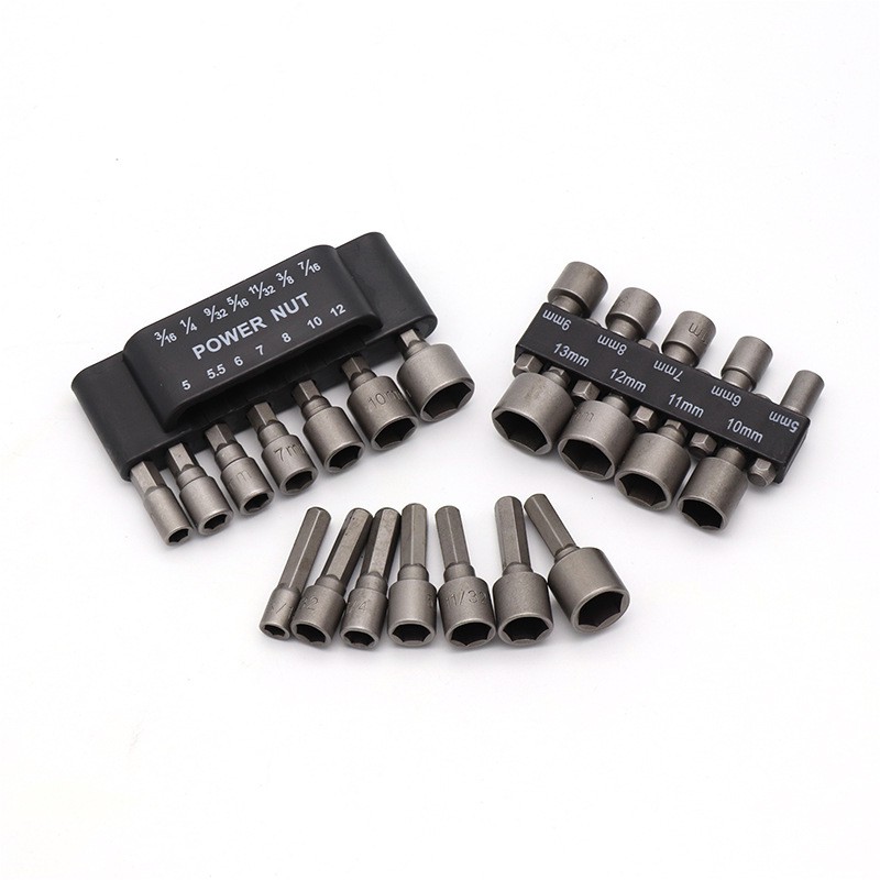 Bộ khẩu vặn ốc 14 chi tiết hệ inch và hệ mét 5-12mm