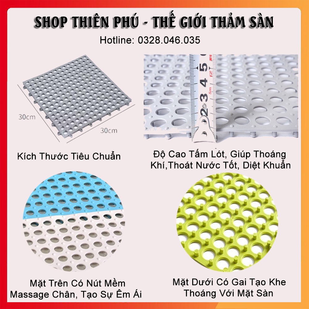 Tấm Nhựa Lót Sàn Kháng Khuẩn Nhà Tắm,Tấm Lót Sàn Ban Công Cao Cấp