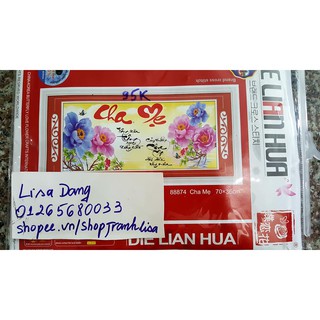 Tranh thêu CHA MẸ 88874 (70x36cm)