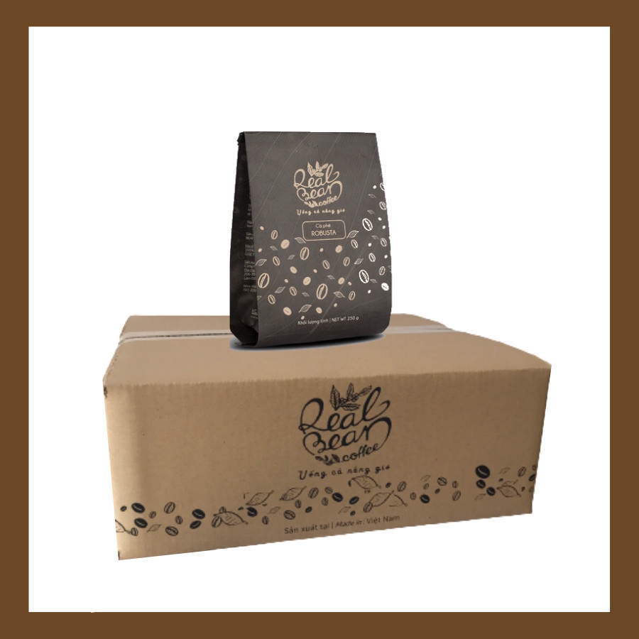 [HOT] [FREESHIP - GIẢM 10% - HOÀN XU] Cà Phê Robusta chế phin | Dòng cafe rang xay nguyên chất | REAL BEAN COFFEE | 250G | BigBuy360 - bigbuy360.vn