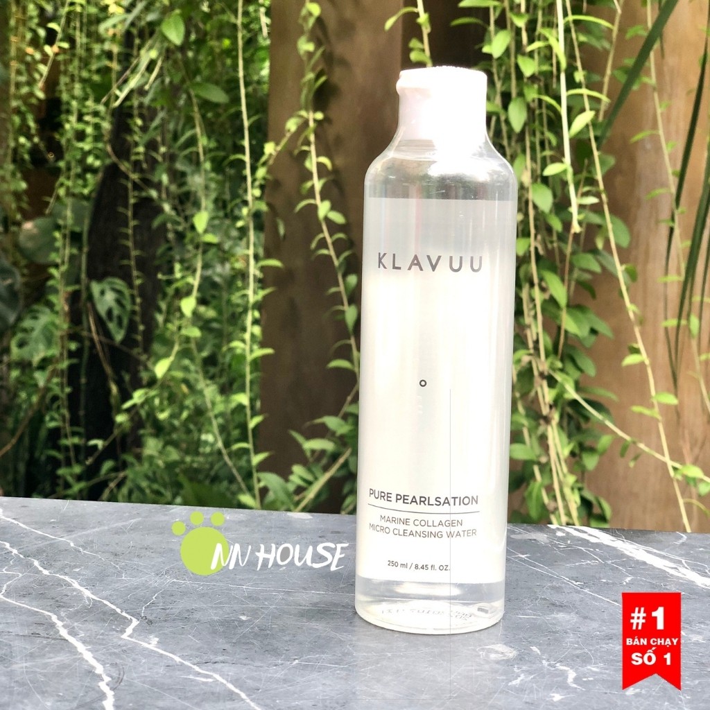 Nước tẩy trang KLAVUU Collagen ngọc trai giúp dưỡng ẩm, sạch da - Nước tẩy trang da dầu và da khô - NN HOUSE