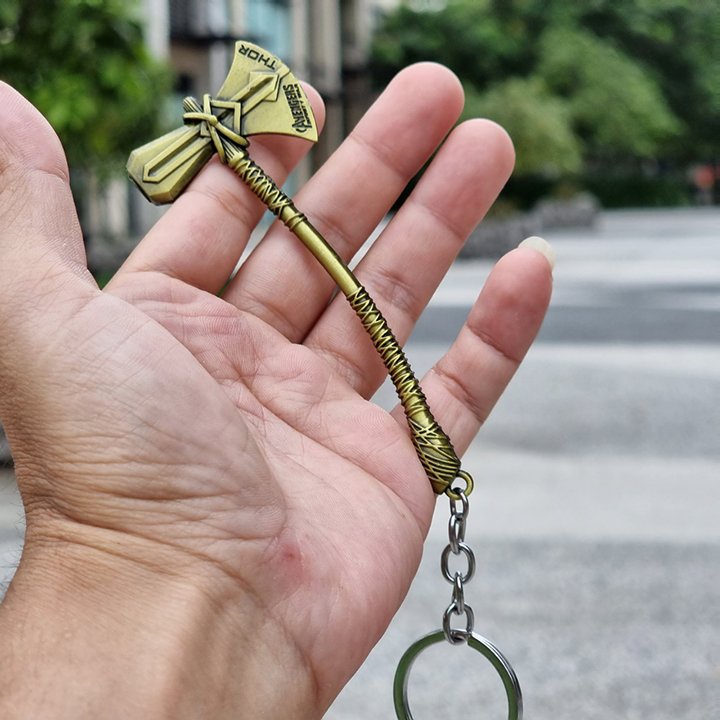 Móc Treo Chìa Khóa Avengers. Móc Khóa Rìu Thor. Chất Liệu Hợp Kim Nhôm Cao Cấp