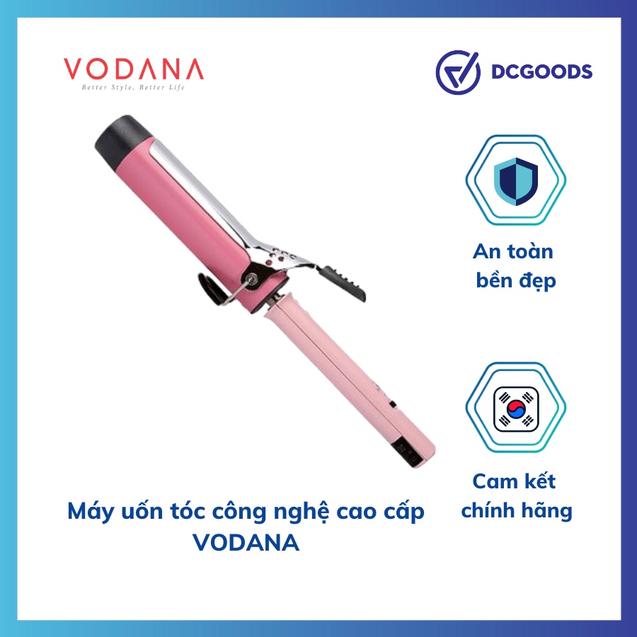 Máy Làm Xoăn Tóc, Máy Tạo Sóng Tóc 4 Mức Chỉnh Nhiệt Vodana Chính Hãng. Nội Địa Hàn quốc