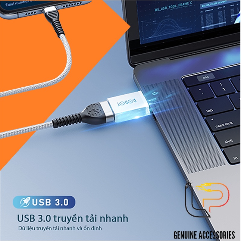 Đầu chuyển đổi USB type C sang cổng USB 3.0 RT-OTG04 - OTG USB Type C to USB 3.0 RT-OTG04